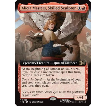 Alicia Masters, Skilled Sculptor (Extended Art) (MSC-356) - Commander: Marvel Super Heroes