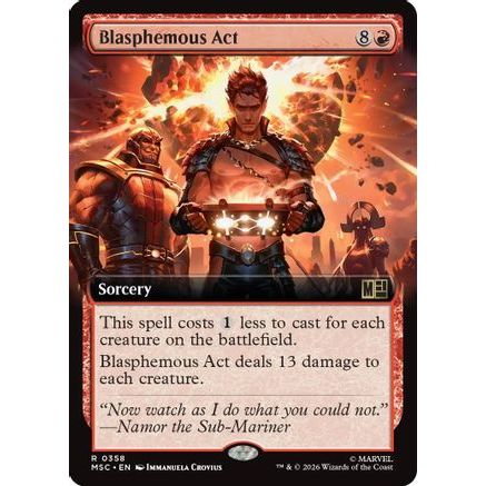 Blasphemous Act (Extended Art) (MSC-358) - Commander: Marvel Super Heroes Foil