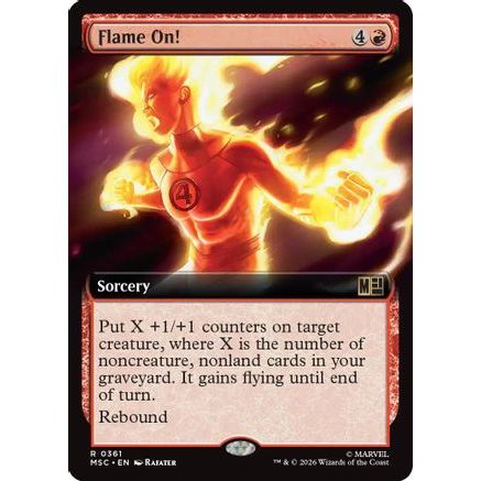 Flame On! (Extended Art) (MSC-361) - Commander: Marvel Super Heroes Foil