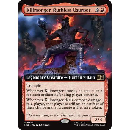 Killmonger, Ruthless Usurper (Extended Art) (MSC-364) - Commander: Marvel Super Heroes