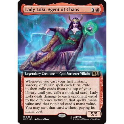 Lady Loki, Agent of Chaos (Extended Art) (MSC-365) - Commander: Marvel Super Heroes Foil