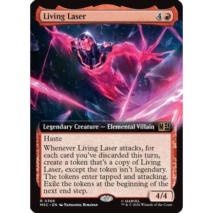 Living Laser (Extended Art) (MSC-366) - Commander: Marvel Super Heroes