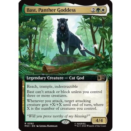 Bast, Panther Goddess (Extended Art) (MSC-392) - Commander: Marvel Super Heroes