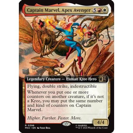 Captain Marvel, Apex Avenger (Extended Art) (MSC-396) - Commander: Marvel Super Heroes Foil