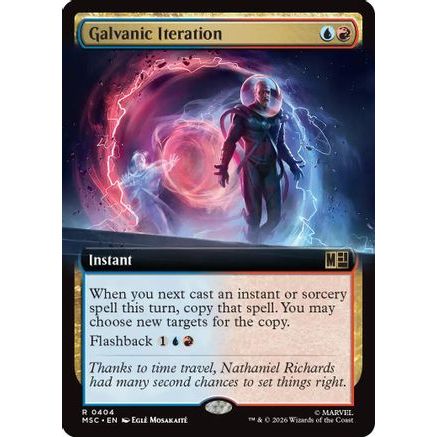 Galvanic Iteration (Extended Art) (MSC-404) - Commander: Marvel Super Heroes Foil