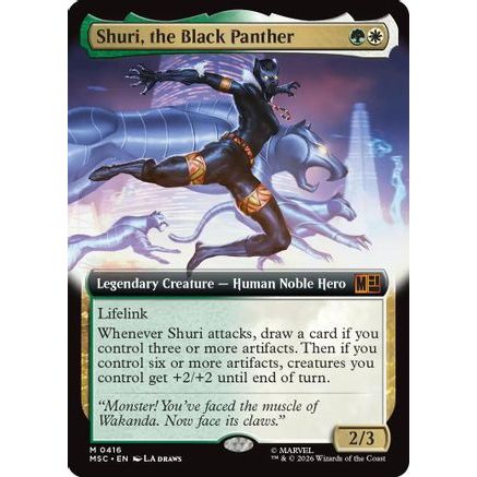 Shuri, the Black Panther (Extended Art) (MSC-416) - Commander: Marvel Super Heroes Foil