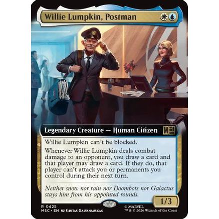 Willie Lumpkin, Postman (Extended Art) (MSC-425) - Commander: Marvel Super Heroes