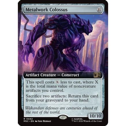 Metalwork Colossus (Extended Art) (MSC-442) - Commander: Marvel Super Heroes