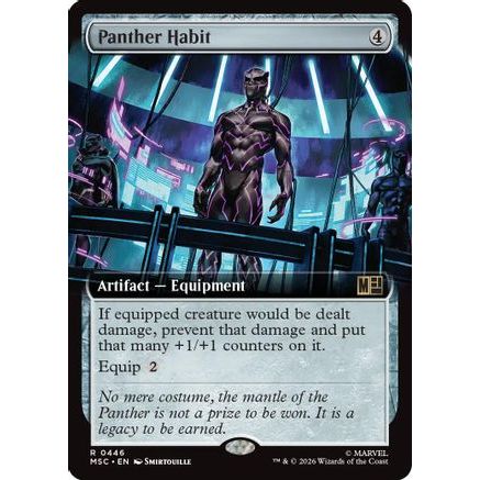Panther Habit (Extended Art) (MSC-446) - Commander: Marvel Super Heroes