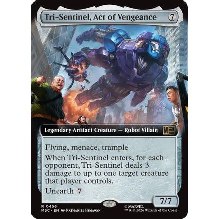 Tri-Sentinel, Act of Vengeance (Extended Art) (MSC-456) - Commander: Marvel Super Heroes Foil