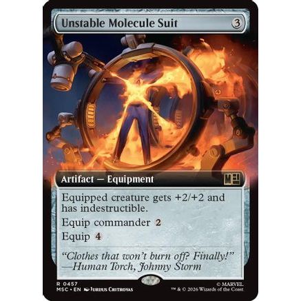 Unstable Molecule Suit (Extended Art) (MSC-457) - Commander: Marvel Super Heroes Foil
