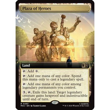 Plaza of Heroes (Extended Art) (MSC-483) - Commander: Marvel Super Heroes Foil