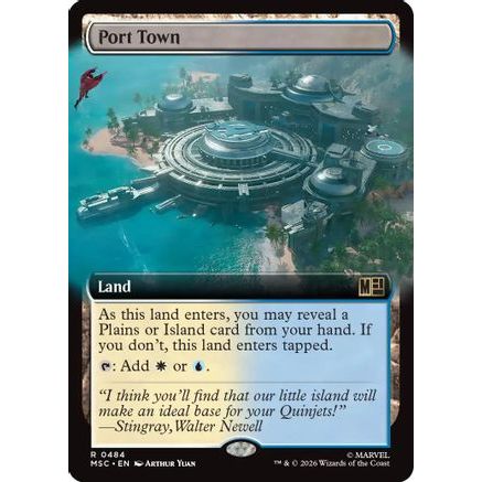 Port Town (Extended Art) (MSC-484) - Commander: Marvel Super Heroes Foil