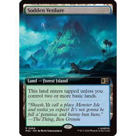 Sodden Verdure (Extended Art) (MSC-494) - Commander: Marvel Super Heroes Foil