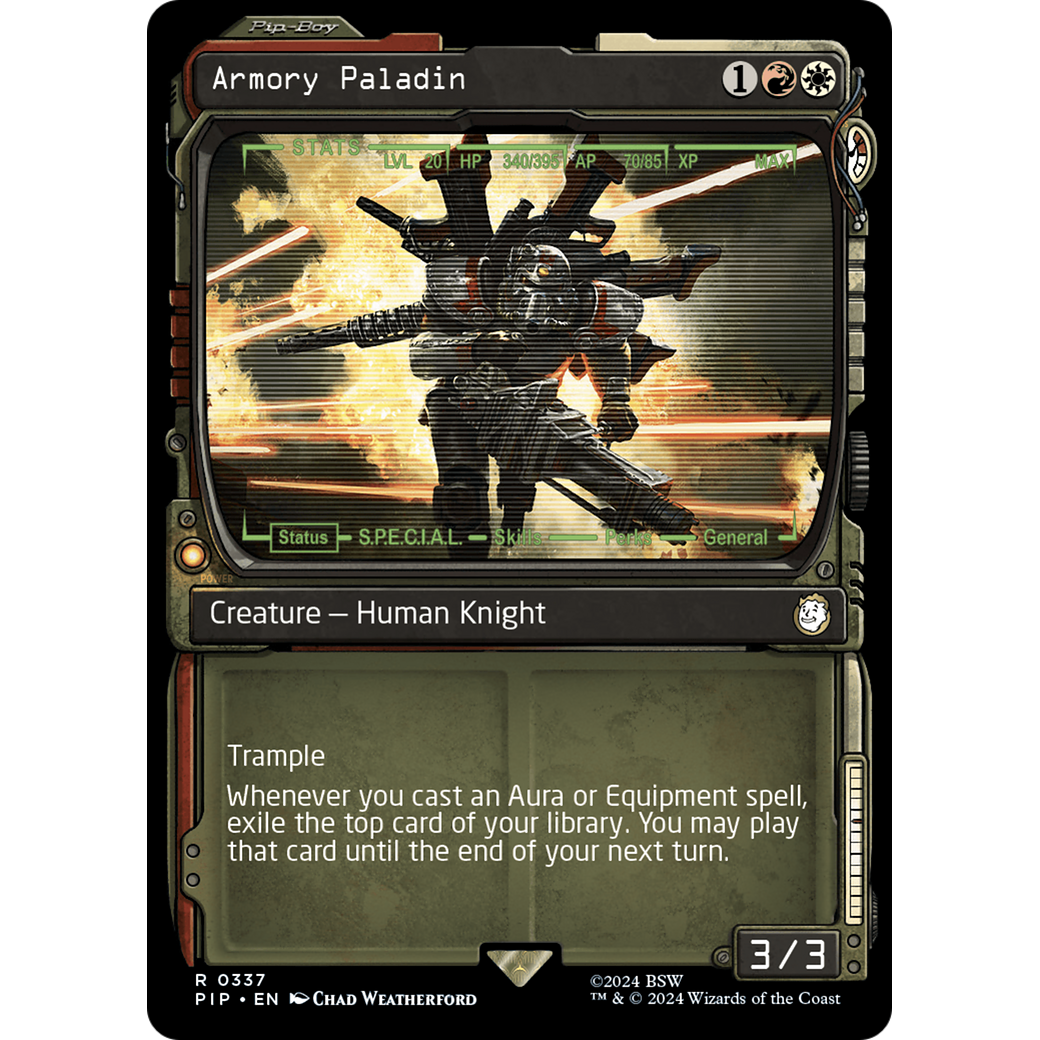 Armory Paladin (PIP-337) - Fallout: (Showcase) Foil