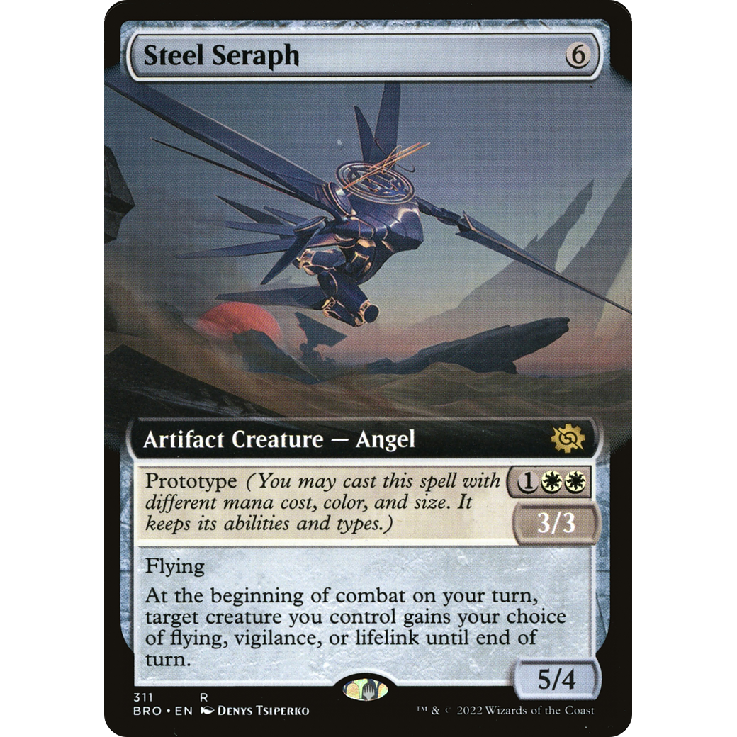 Steel Seraph (Extended Art) (BRO-311) - The Brothers' War: (Extended Art) Foil