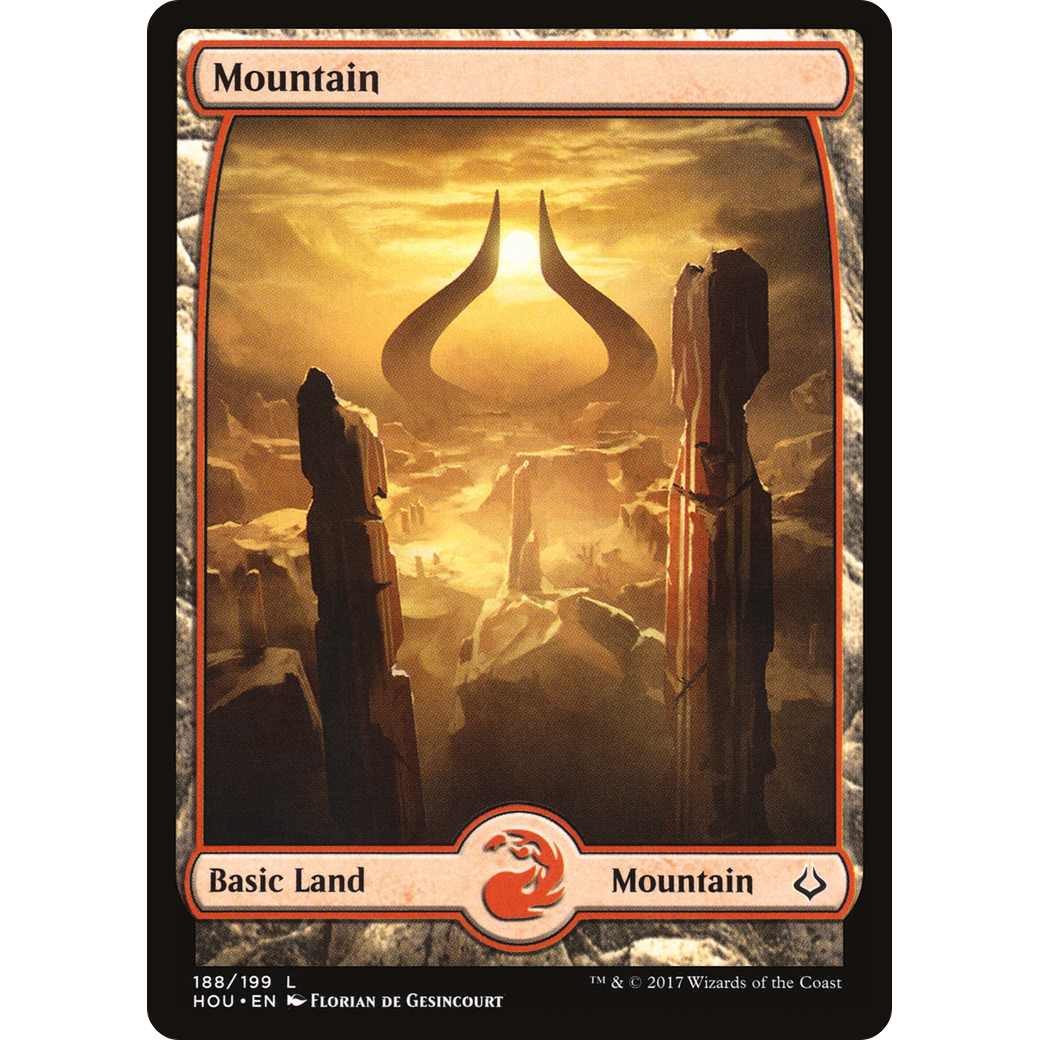 Mountain (188) - Full Art (HOU-188) - Hour of Devastation Foil