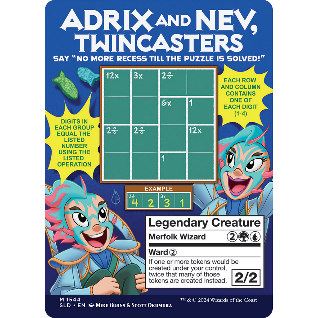 Adrix and Nev, Twincasters (SLD-1544) - Secret Lair Drop (Borderless)