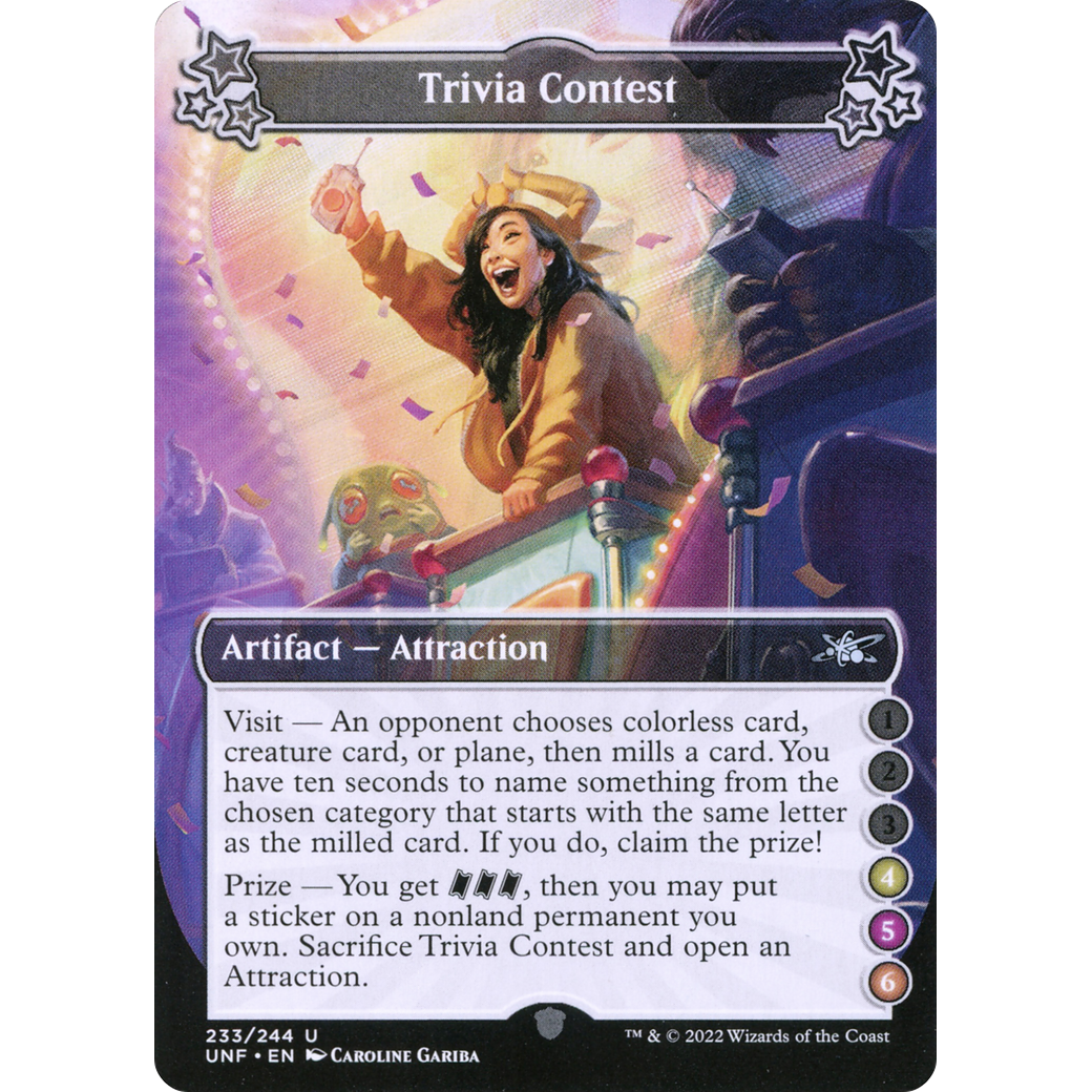 Trivia Contest (4-5-6) (UNF-233) - Unfinity Foil