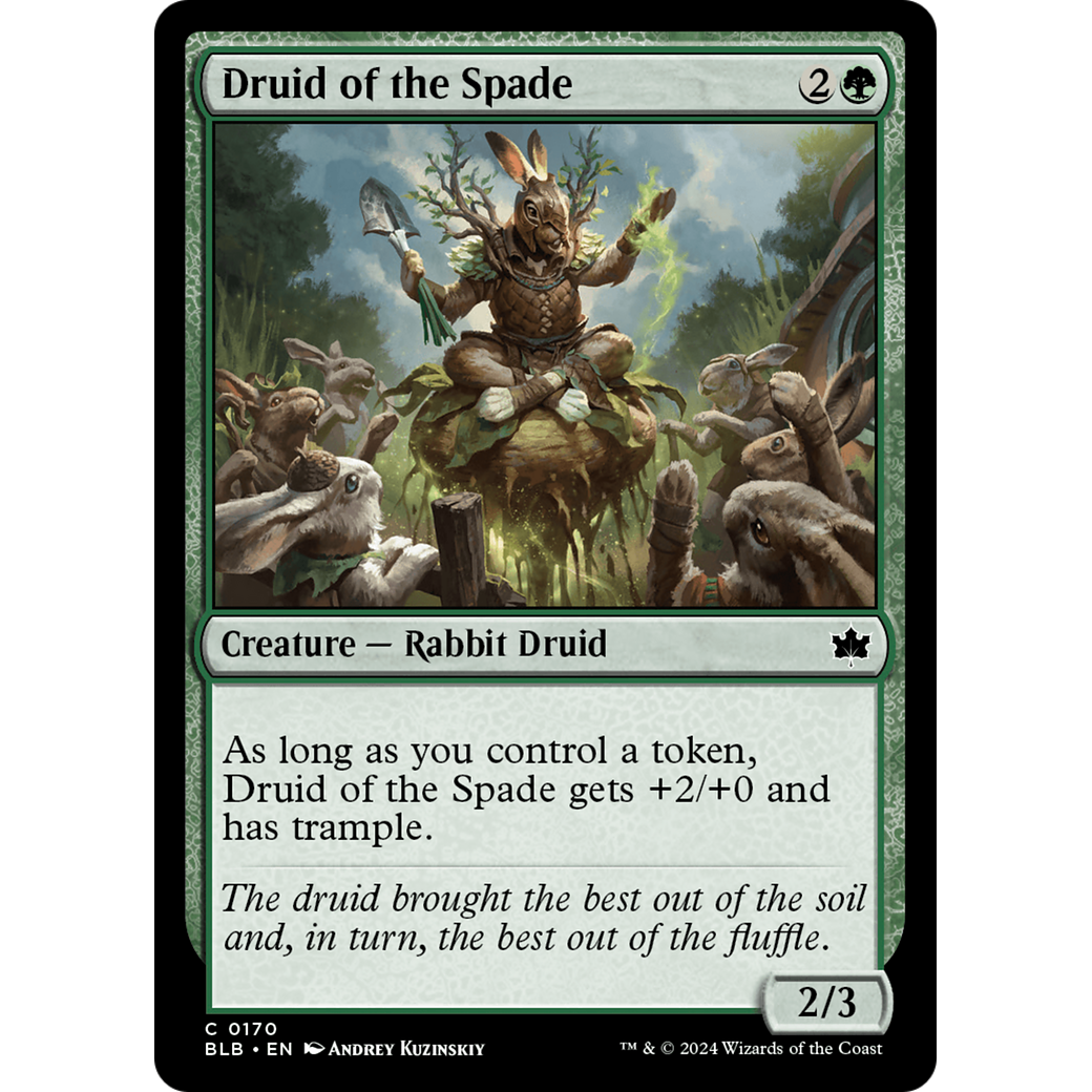 Druid of the Spade (BLB-170) - Bloomburrow Foil