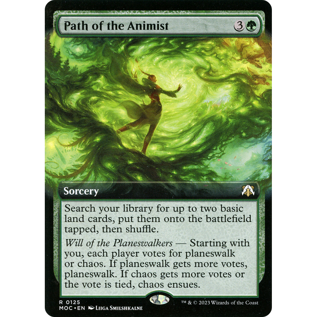 Path of the Animist (MOC-125) - March of the Machine Commander: (Extended Art)