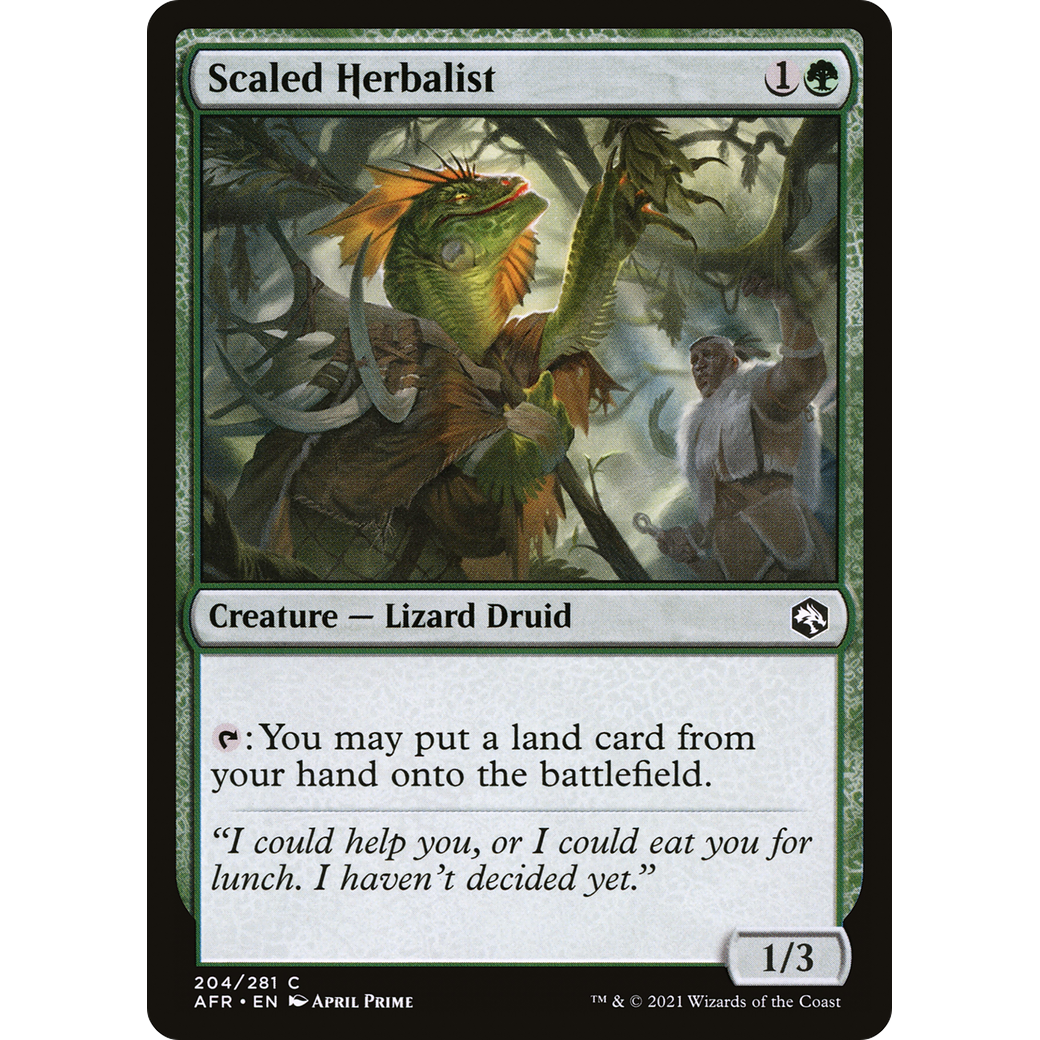 Scaled Herbalist (AFR-204) - Adventures in the Forgotten Realms Foil