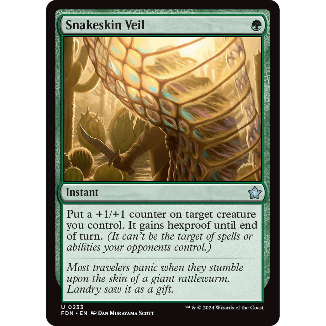 Snakeskin Veil (FDN-233) - Foundations Foil