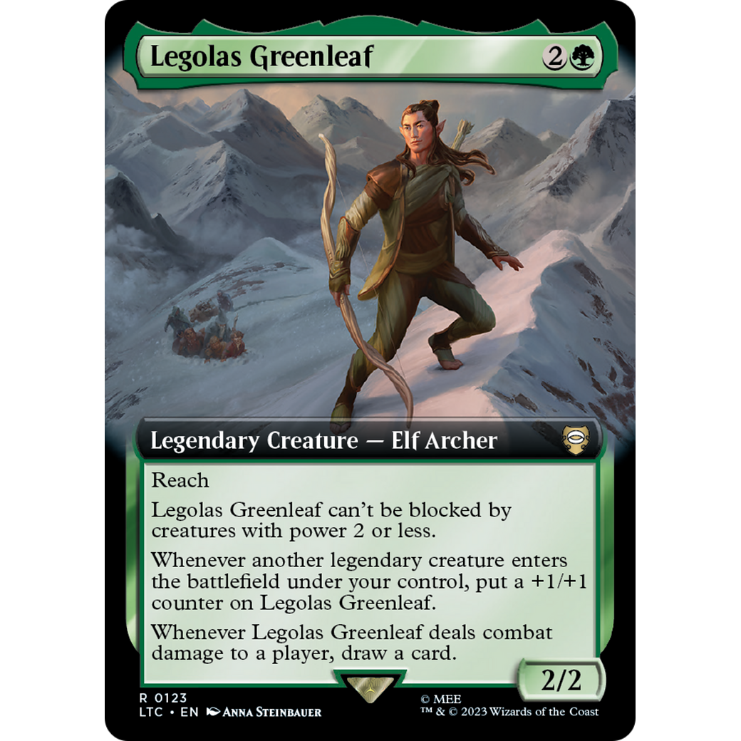 Legolas Greenleaf (LTC-123) - Tales of Middle-earth Commander: (Extended Art)