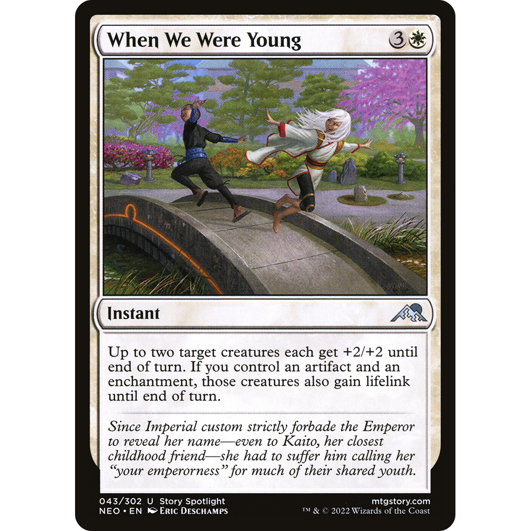 When We Were Young (NEO-043) - Kamigawa: Neon Dynasty Foil