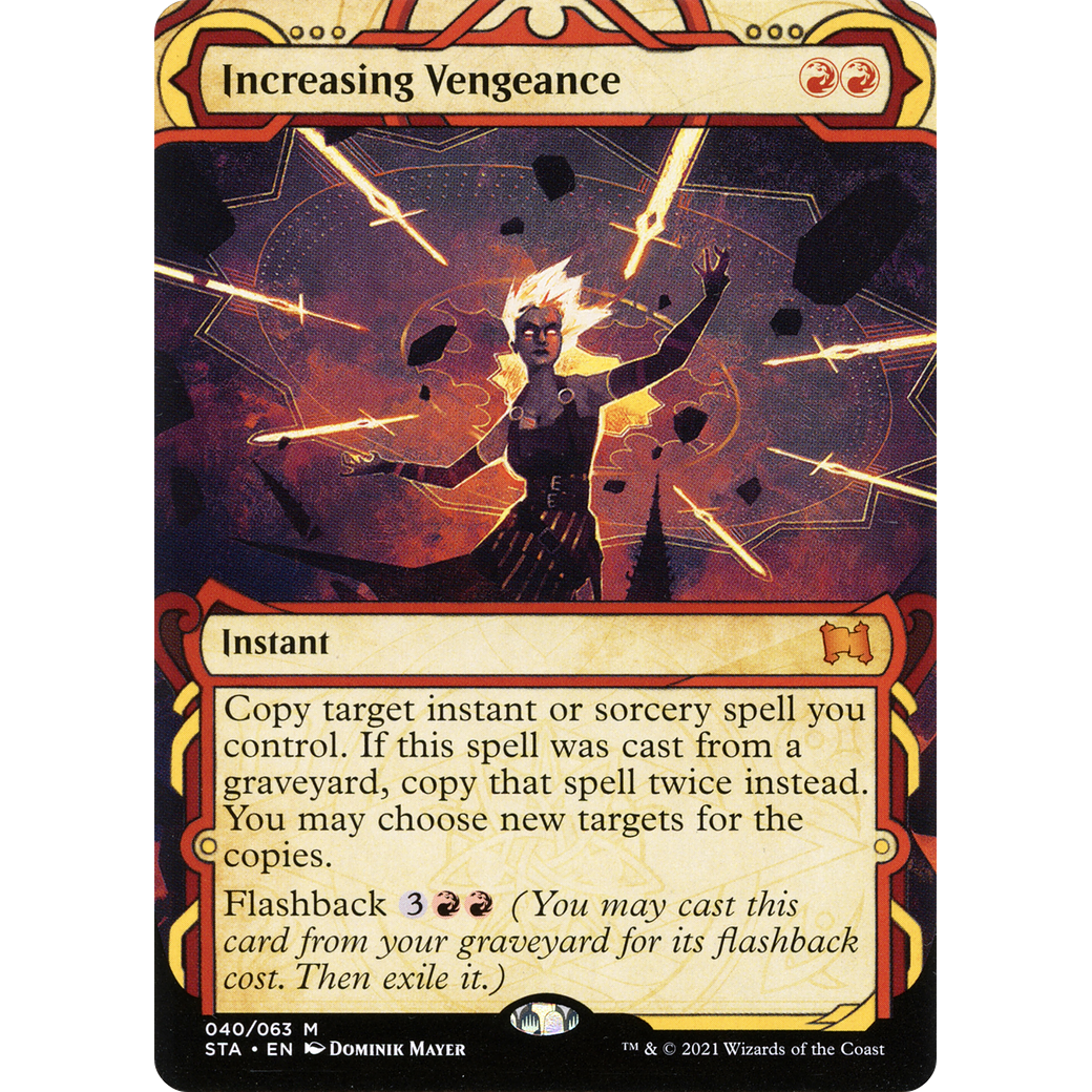 Increasing Vengeance (STA-040) - Strixhaven Mystical Archive: (Showcase) (Borderless)