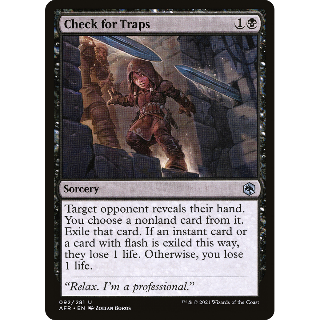 Check for Traps (AFR-092) - Adventures in the Forgotten Realms