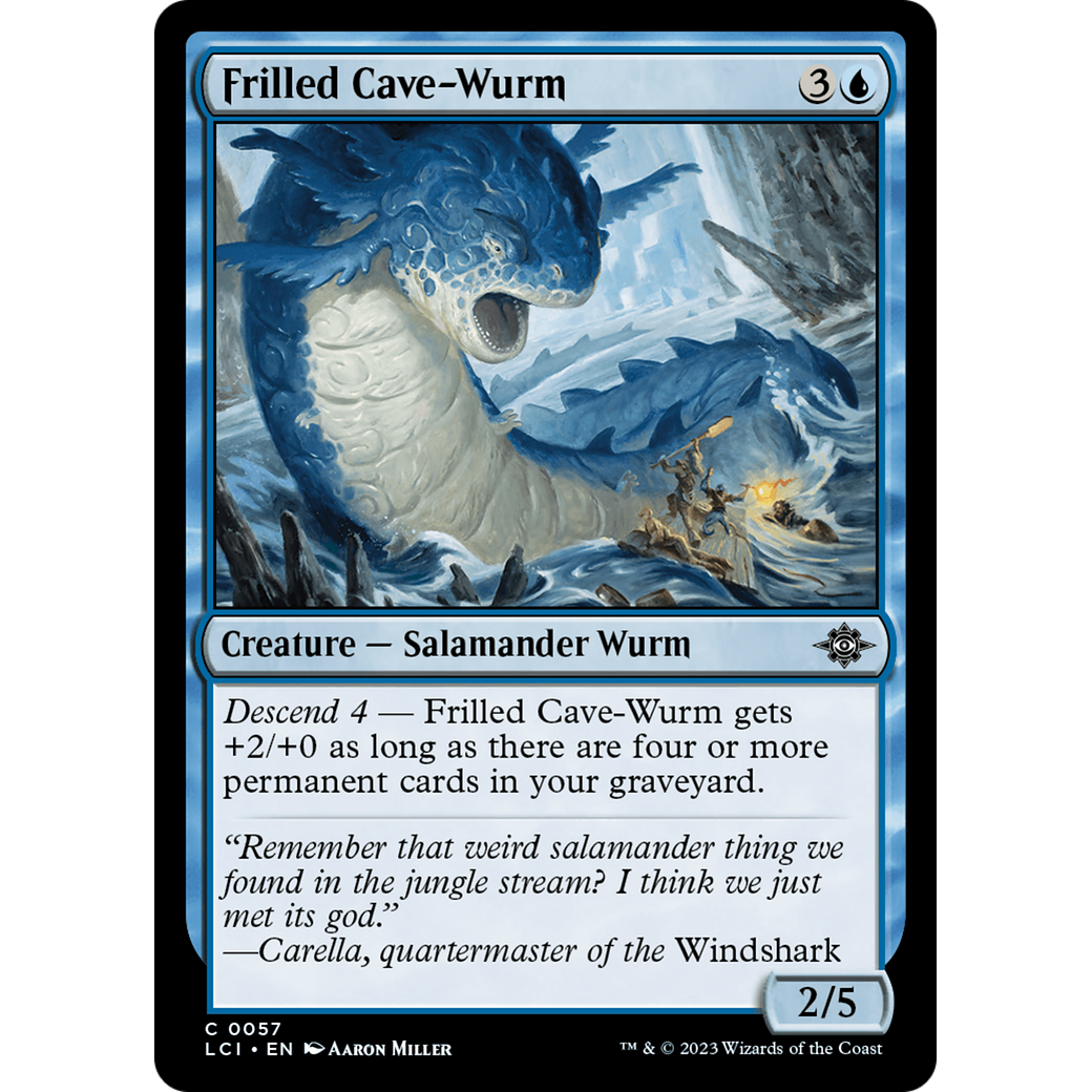 Frilled Cave-Wurm (LCI-057) - The Lost Caverns of Ixalan