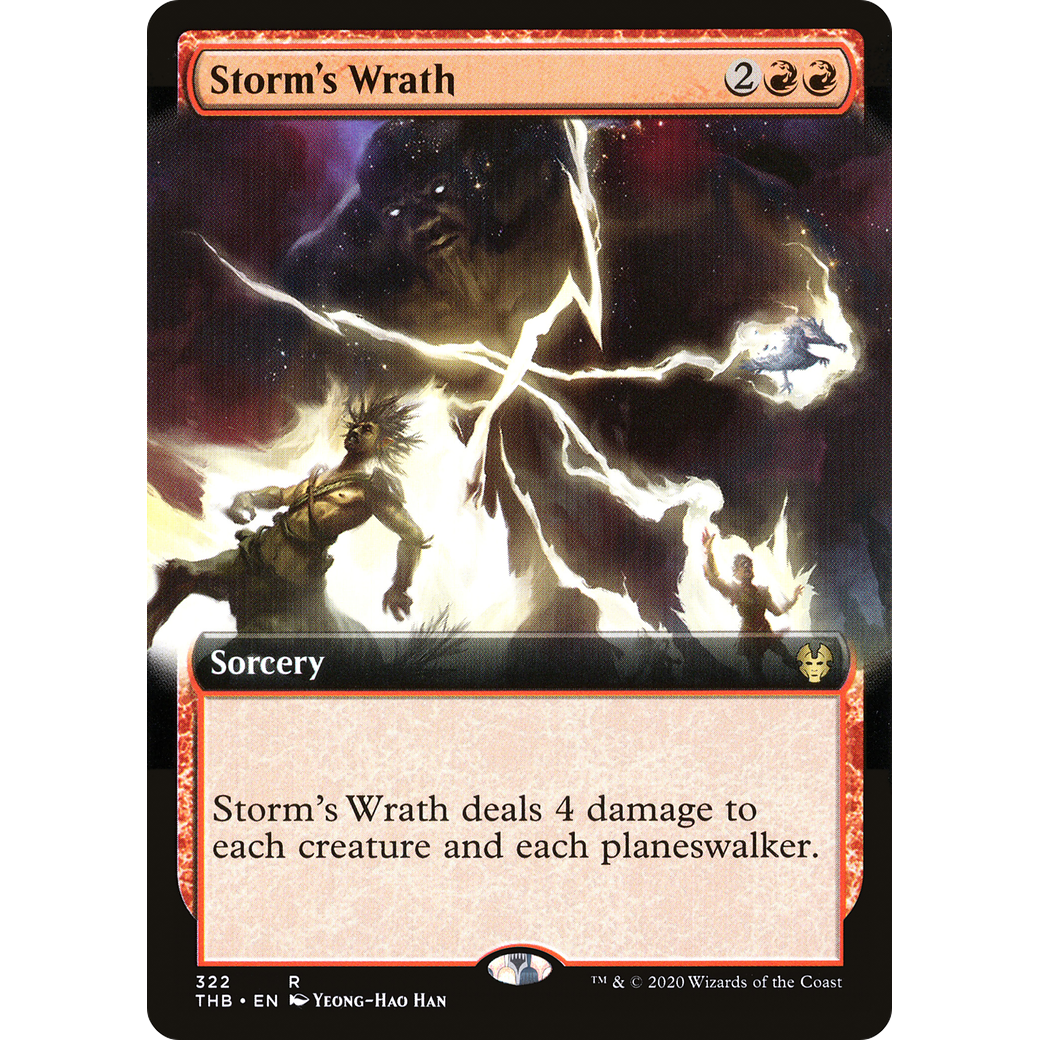 Storm's Wrath (Extended Art) (THB-322) - Theros Beyond Death: (Extended Art)