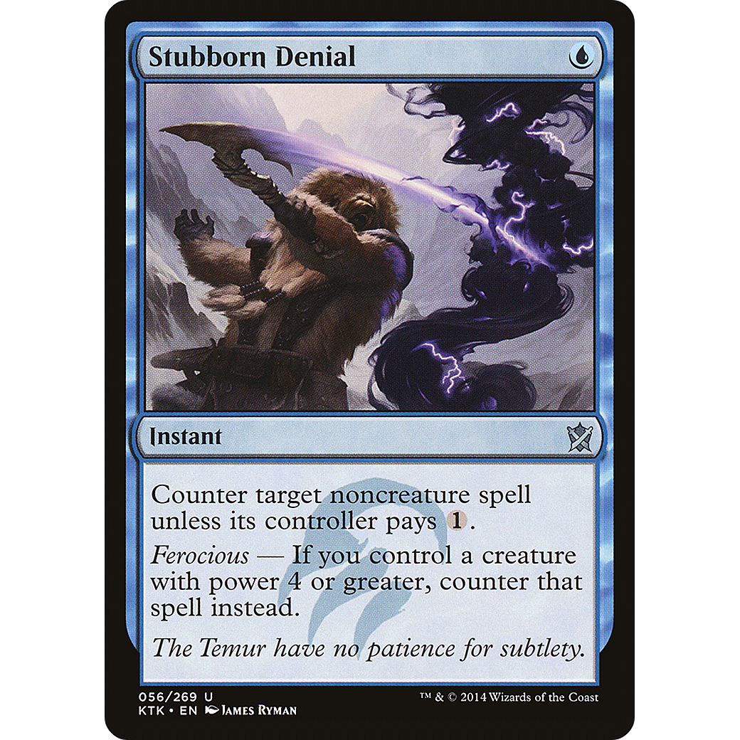Stubborn Denial (KTK-056) - Khans of Tarkir Foil