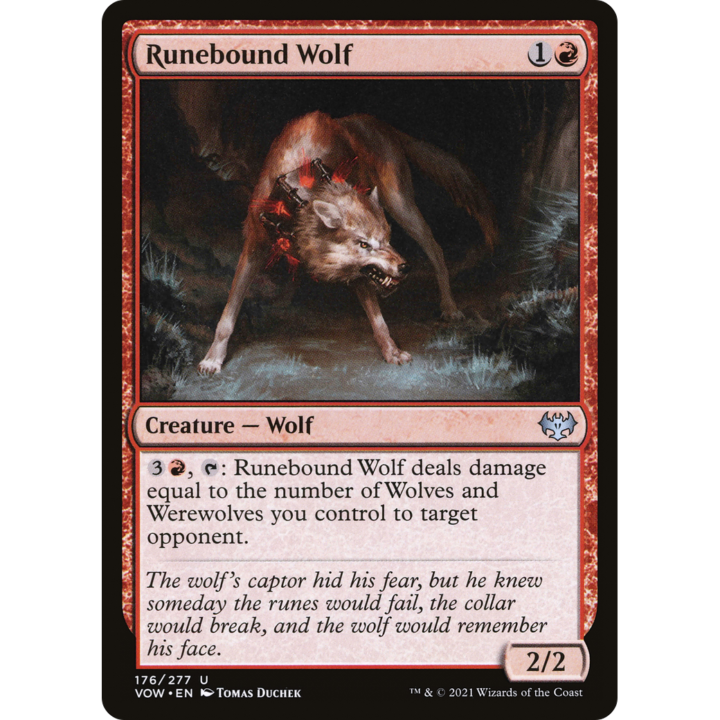 Runebound Wolf (VOW-176) - Innistrad: Crimson Vow