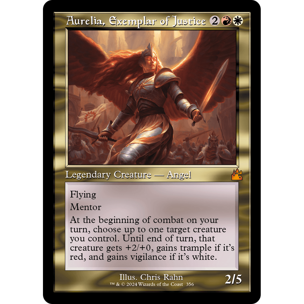 Aurelia, Exemplar of Justice (RVR-356) - Ravnica Remastered