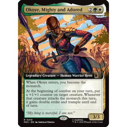 Okoye, Mighty and Adored (Extended Art) (MSC-410) - Commander: Marvel Super Heroes Foil