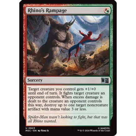 Rhino's Rampage (MSC-823) - Commander: Marvel Super Heroes Foil