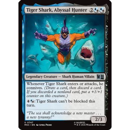 Tiger Shark, Abyssal Hunter (MSC-747) - Commander: Marvel Super Heroes