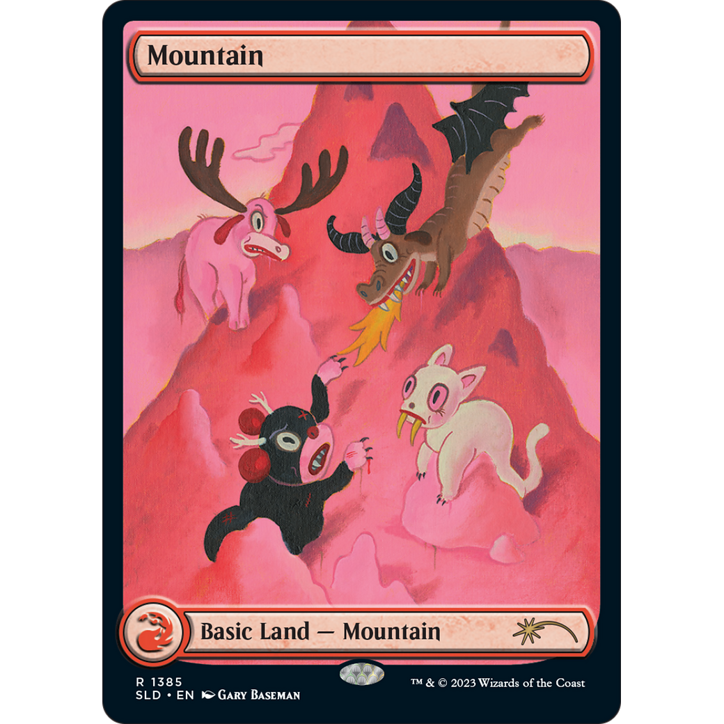 Mountain (1385) (SLD-1385) - Secret Lair Drop: (Full Art) Foil