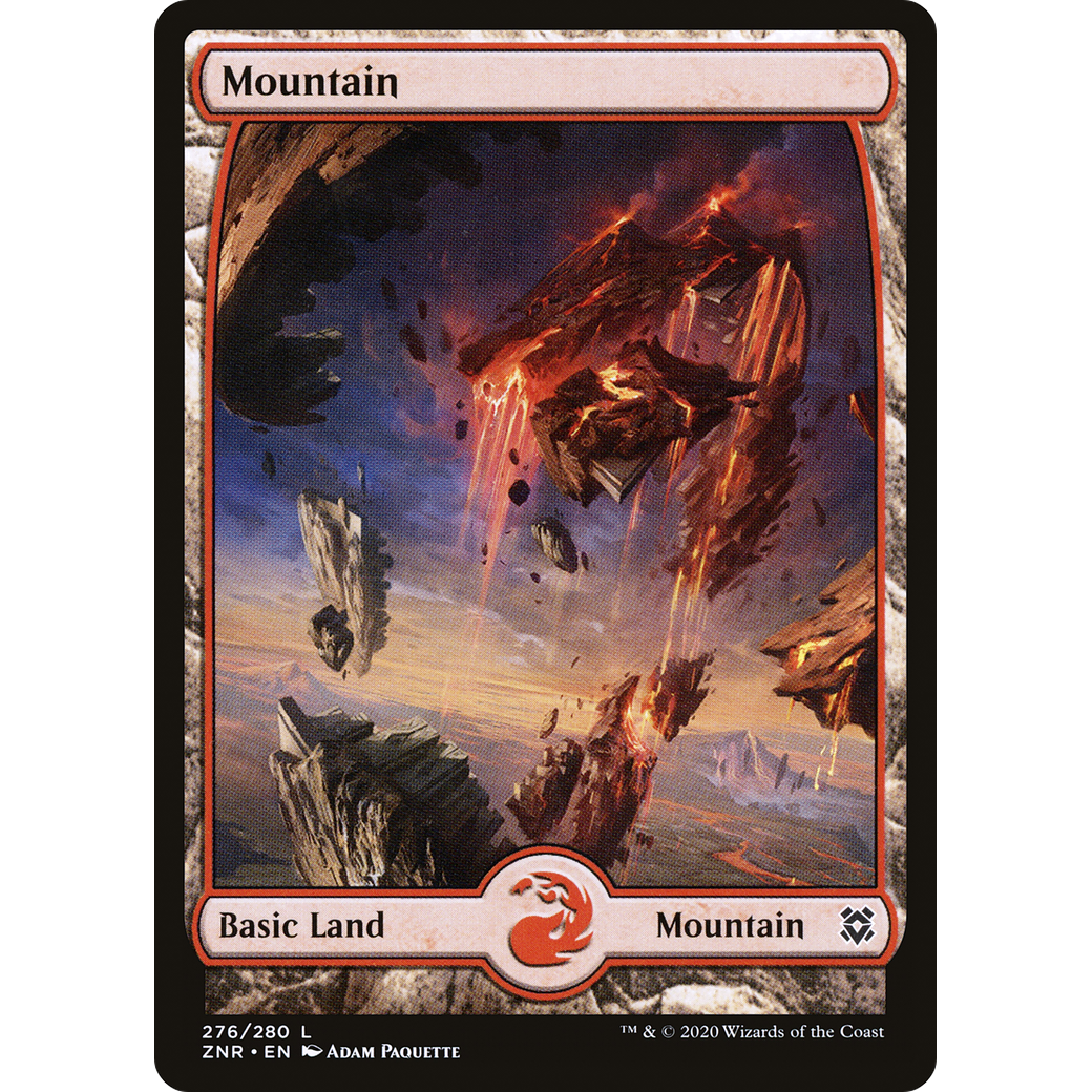 Mountain (276) - Full Art (ZNR-276) - Zendikar Rising: (Full Art) Foil