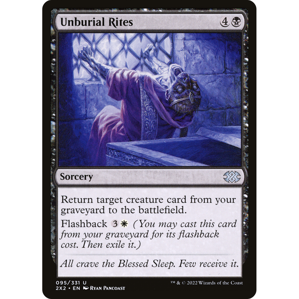 Unburial Rites (2X2-095) - Double Masters 2022 Foil