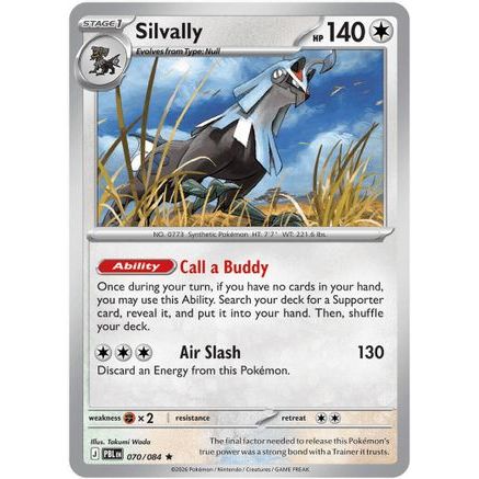 Silvally - 070/084 70 - ME05 Pitch Black Reverse Holofoil