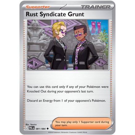 Rust Syndicate Grunt - 081/084 81 - ME05 Pitch Black Reverse Holofoil