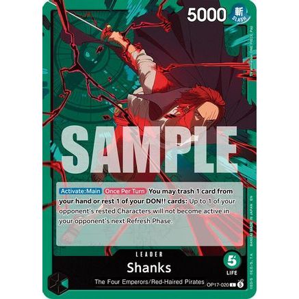 Shanks (020) (OP17-020) - The World's Strongest Warriors
