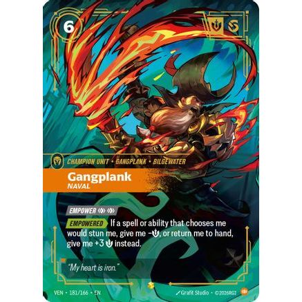 Gangplank - Naval (Overnumbered) (181/166) - Vendetta Foil