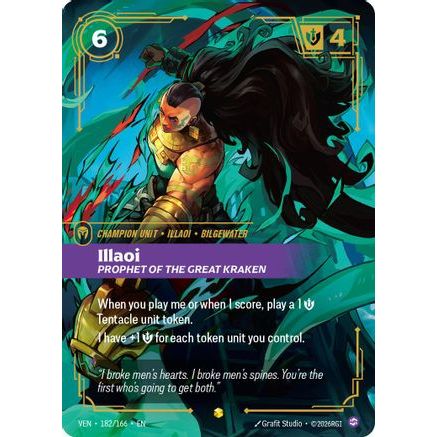 Illaoi - Prophet of the Great Kraken (Overnumbered) (182/166) - Vendetta Foil