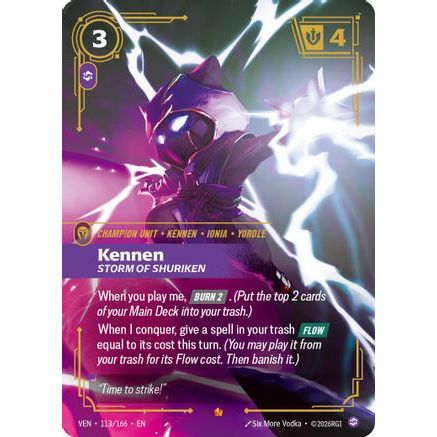 Kennen - Storm of Shuriken (113/166) - Vendetta Foil