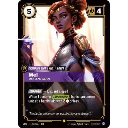 Mel - Defiant Soul (Alternate Art) (110a/166) - Vendetta Foil