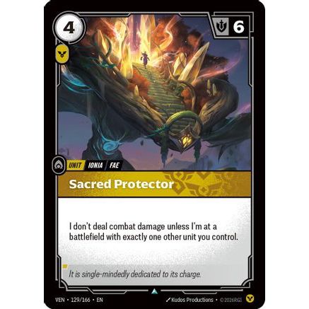 Sacred Protector (129/166) - Vendetta Foil